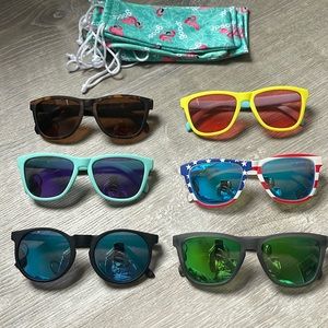 6 pairs of Goodr Sunglasses